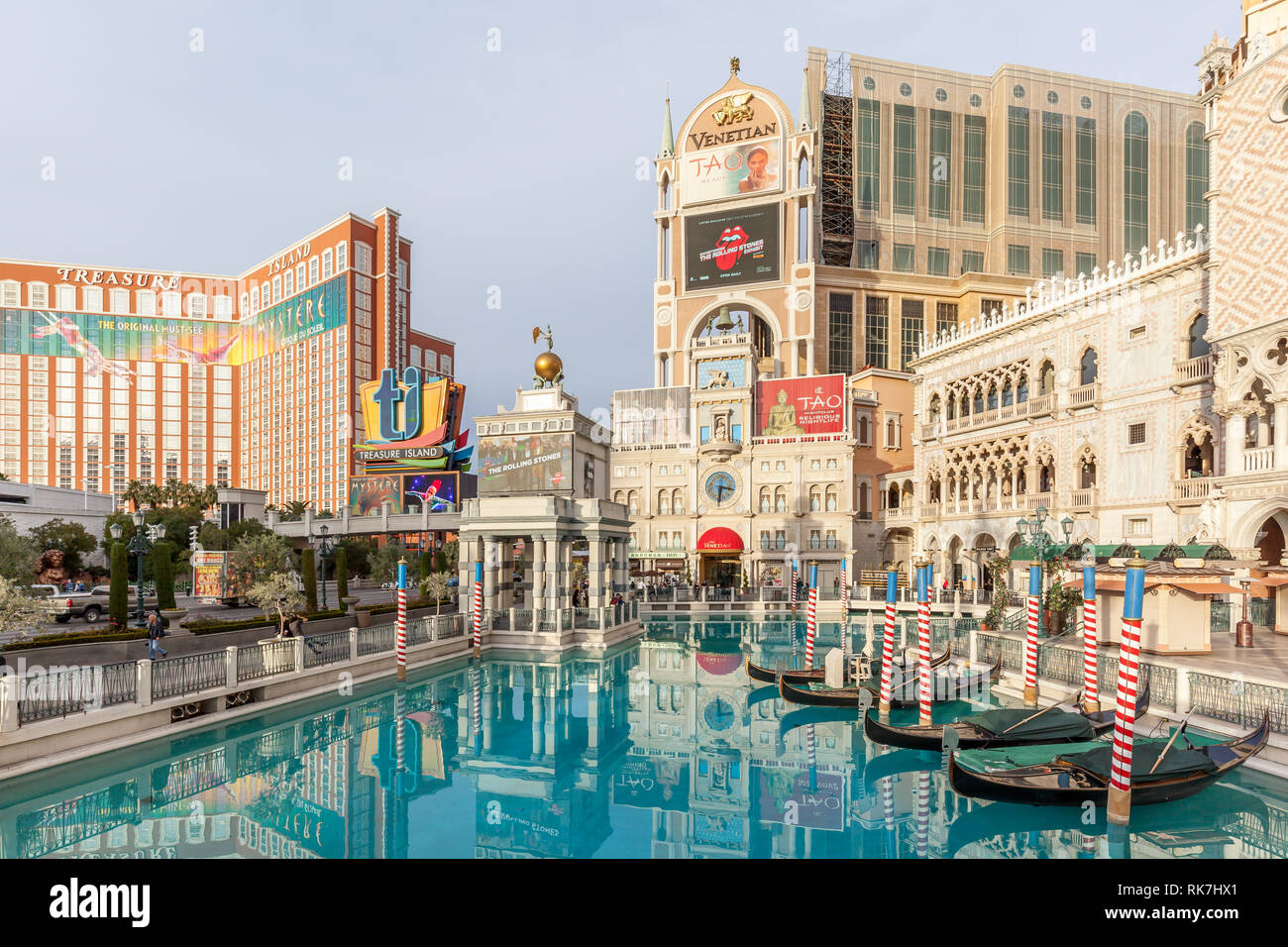 Venetian Resort Hotel Casino en 2018, est un resort de luxe cinq diamants et casino resort situé sur le Strip de Las Vegas, Nevada, au Paradis Banque D'Images