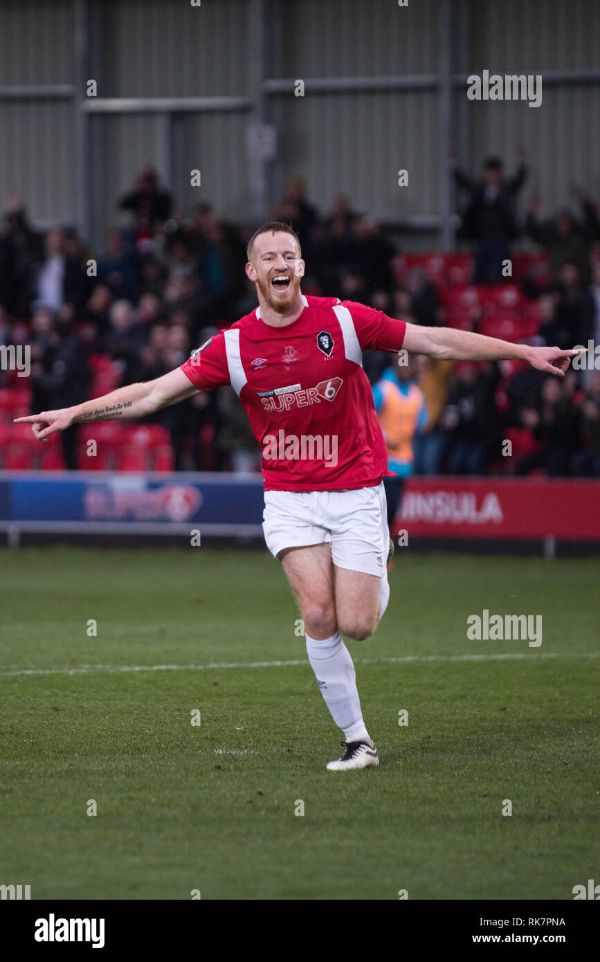 Adam Rooney. Salford City FC. Banque D'Images