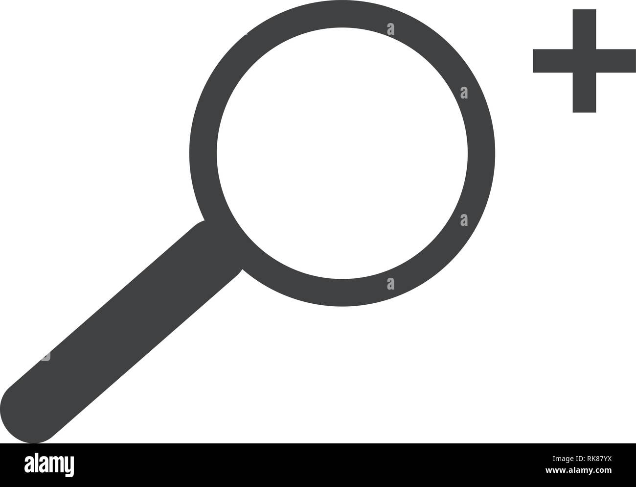 Icone Vecteur En Effet Zoom Loupe Affiche Symbole Image Vectorielle Stock Alamy