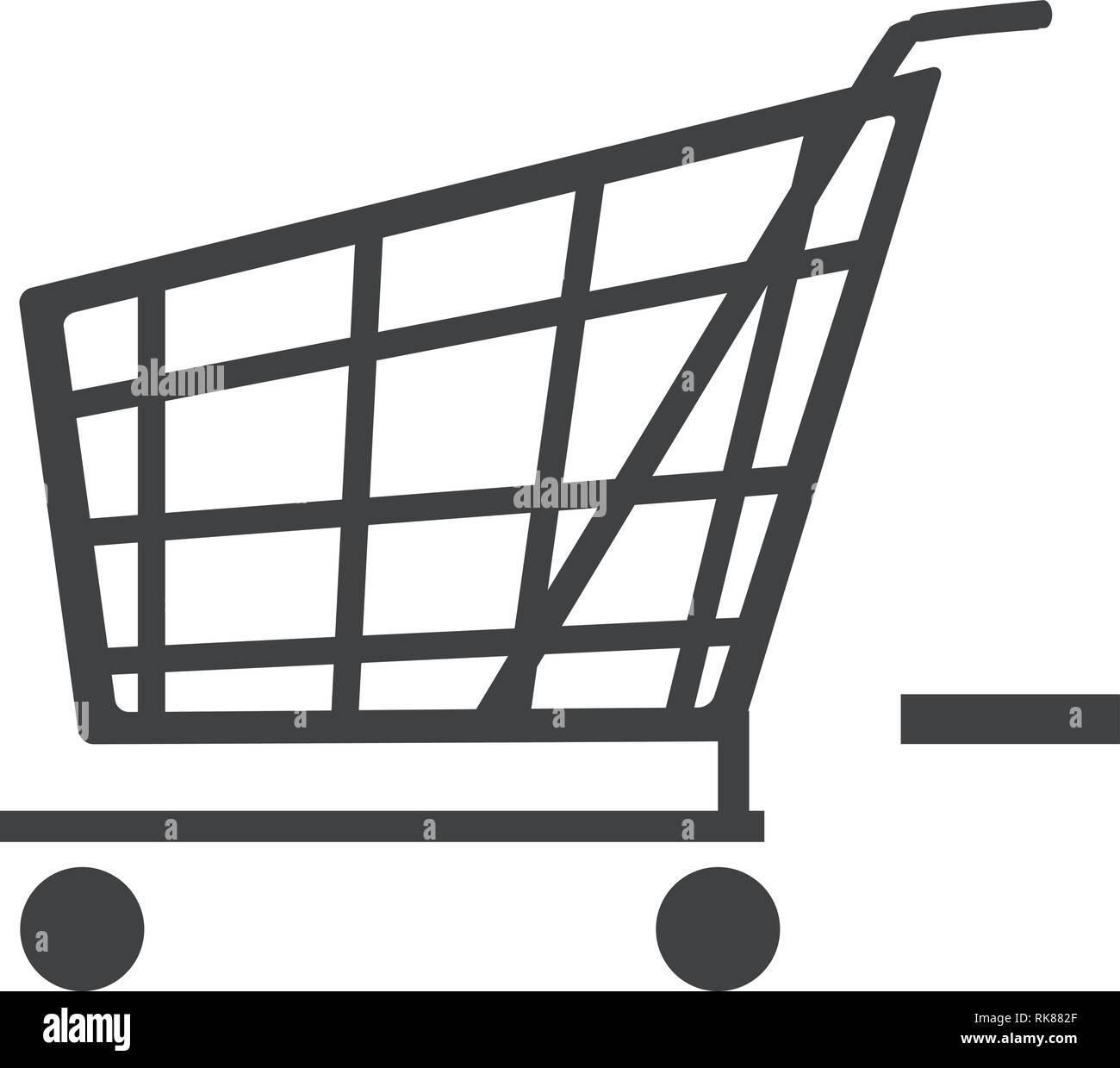 Vector icône panier à retirer du panier. Illustration de Vecteur