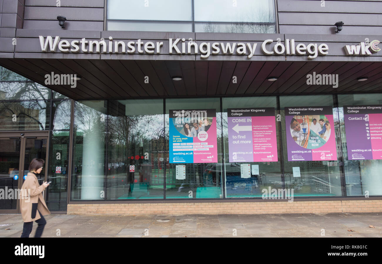 Westminster Kingsway College,Grays Inn Road, Londres, WC1, UK Banque D'Images