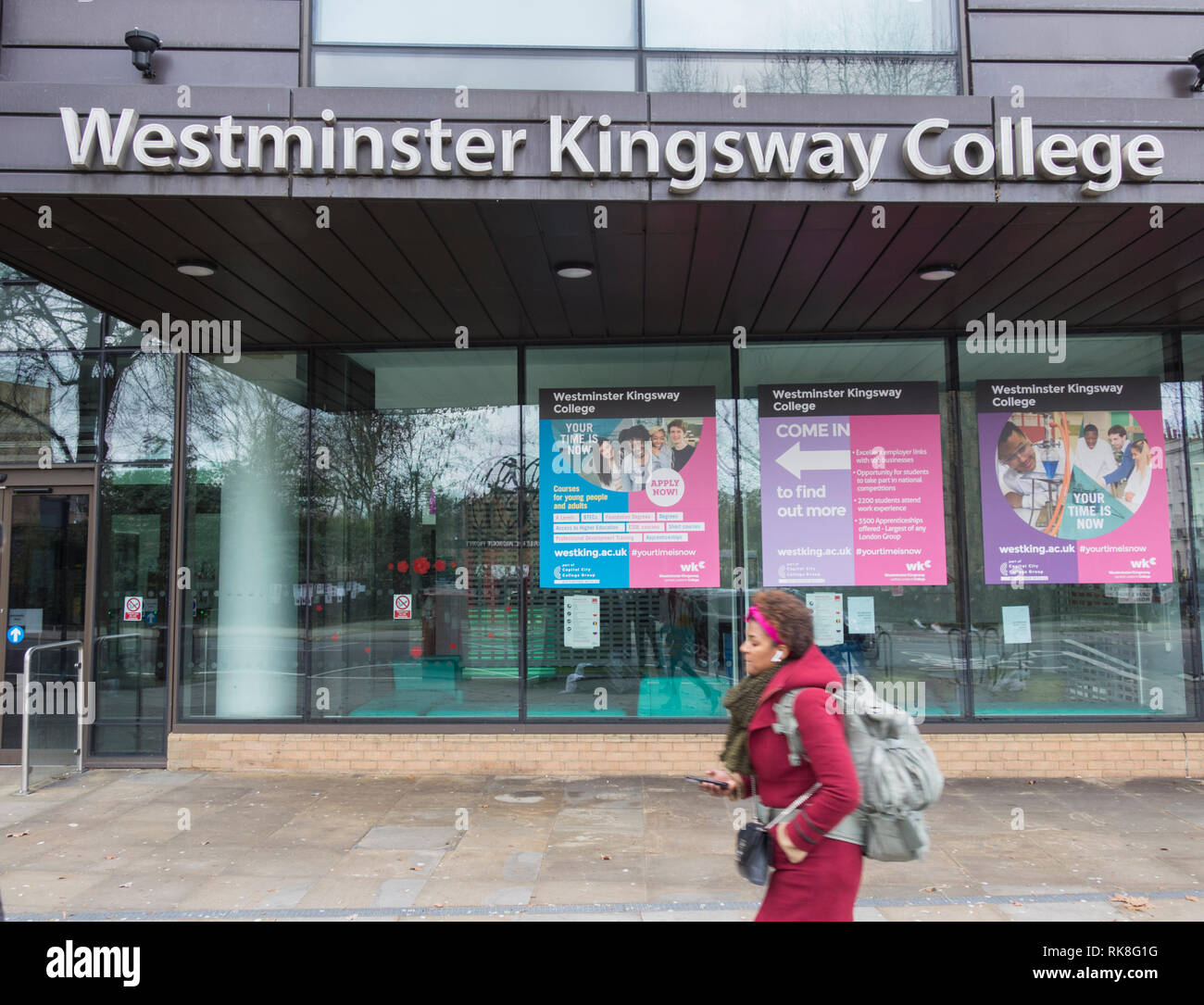 Westminster Kingsway College,Grays Inn Road, Londres, WC1, UK Banque D'Images