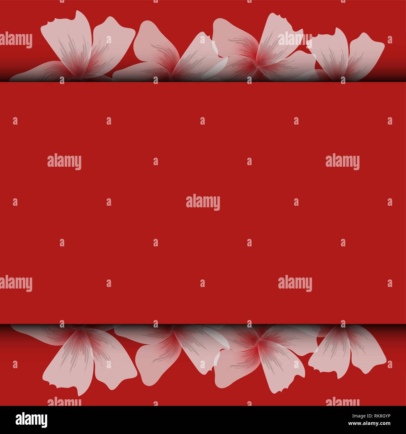 Floral design modèle. X-ray de fleurs effet. Carte de souhaits ot bandeau publicitaire Illustration de Vecteur