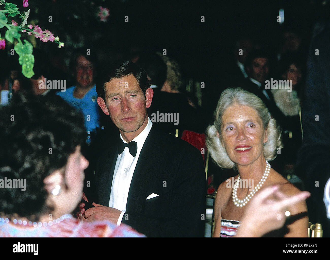 Chicago, Illinois, USA, le 4 septembre 1986 Charles, prince de Galles assiste à l'Oak Brook Polo Ball à Marshall Fields Department store State Street à Chicago. Credit : Mark Reinstein/MediaPunch Banque D'Images