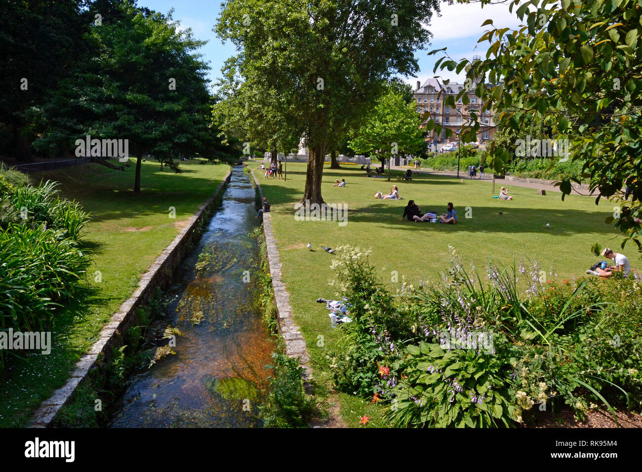 Jardins Bas, parcs de Bournemouth, Angleterre, RU Banque D'Images