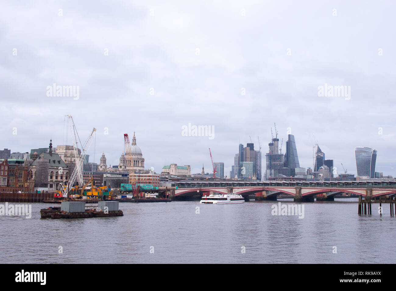 Site de Construction de tunnel à Londres Thames Tideway Banque D'Images