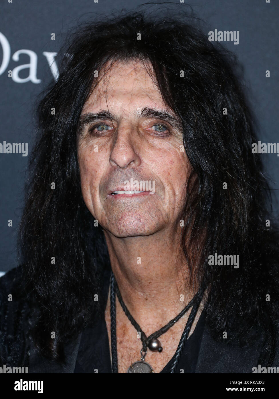 Californie, USA. 9 Feb 2019. Singer Alice Cooper (Vincent Damon Furnier) arrive à l'Académie de l'enregistrement et Clive Davis' 2019 pre-GRAMMY gala tenu à l'hôtel Beverly Hilton le 9 février 2019 à Beverly Hills, Los Angeles, Californie, États-Unis. (Photo par Xavier Collin/Image Crédit : Agence de Presse) L'agence de presse Image/Alamy Live News Banque D'Images