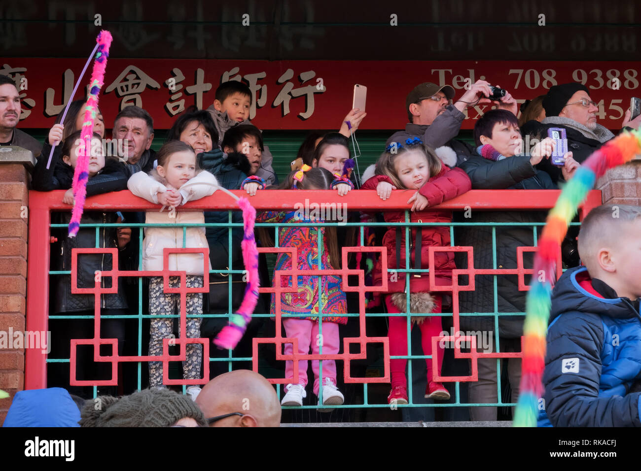 Liverpool, Royaume-Uni. 10 février 2019. Les célébrations du Nouvel An chinois dans le quartier Chinatown de Liverpool. Credit : Ken Biggs/Alamy Live News. Banque D'Images