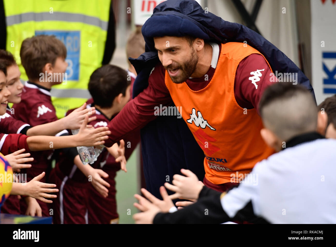 Lorenzo De Silvestri (Torino FC) au cours de la Serie A TIM match de football entre Torino FC et de l'Udinese Calcio au Stadio Grande Torino le 10 février 2019 à Turin, Italie. Banque D'Images