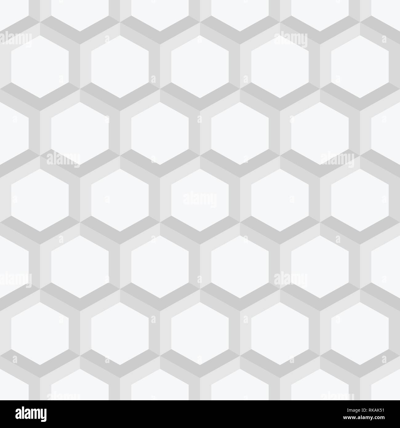 Motifs abstraits géométriques transparente de hexagones. Blanc et gris, texture géométrique. Fashion motif géométrique. Pour mode textile, tissu. Illustration de Vecteur