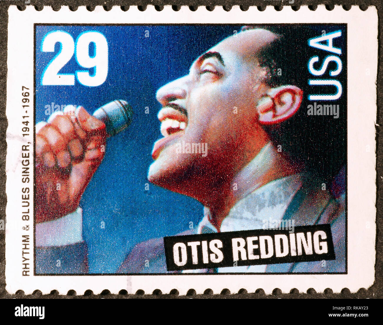 Otis Redding sur timbre américain Banque D'Images