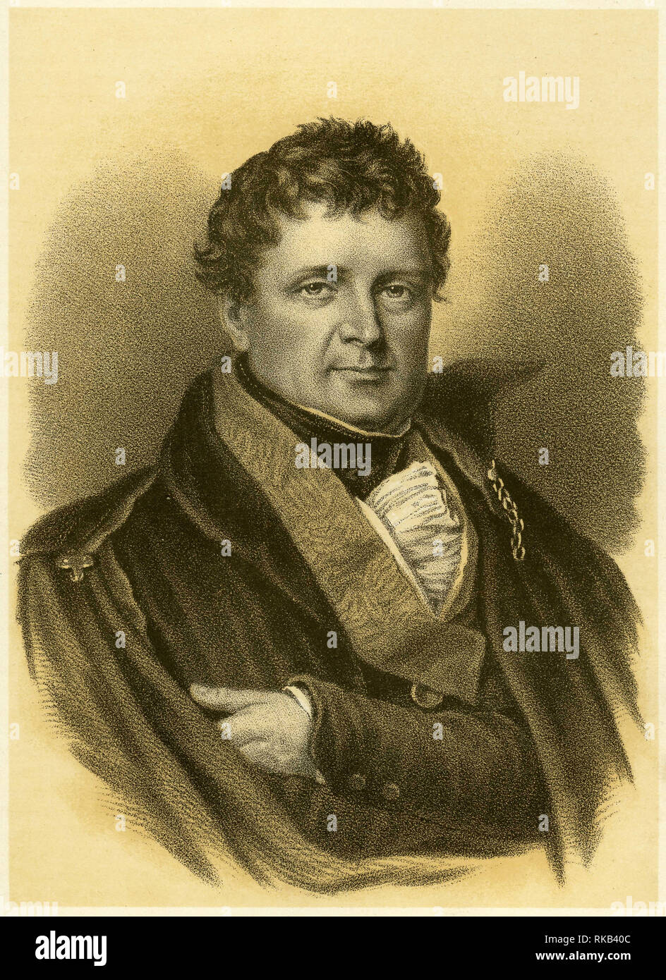 Gravure de Daniel O'Connell (1775 - 1847), souvent désigné comme le libérateur ou l'émancipateur, était un leader politique dans la première moitié du 19e siècle. Banque D'Images