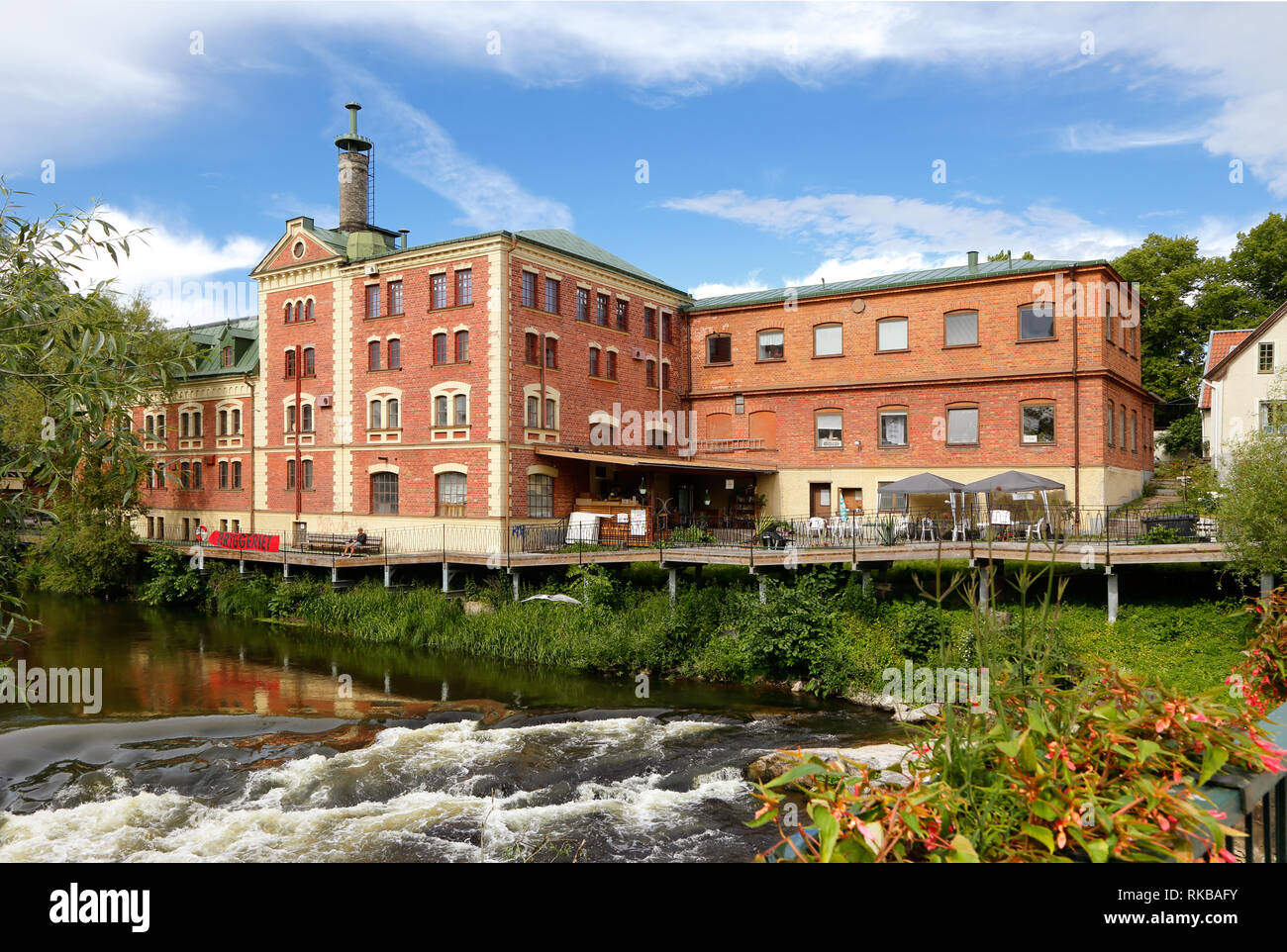Nykoping, Suède - le 24 juin 2015 : l'ancien bâtiment de la brasserie. Banque D'Images
