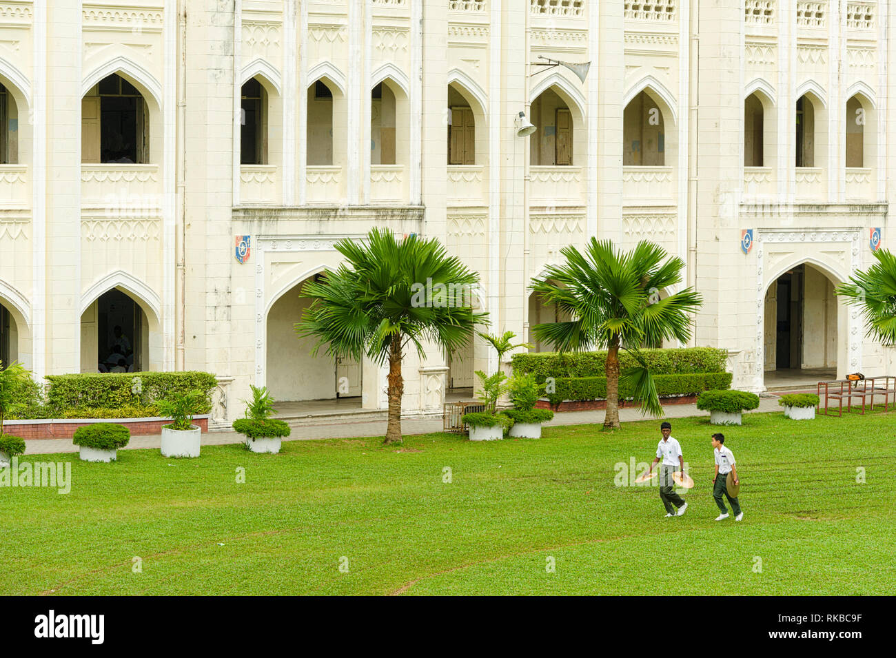 Mort de deux étudiants sur le livre vert de Saint Michel à Ipoh, Malaisie Institution Banque D'Images