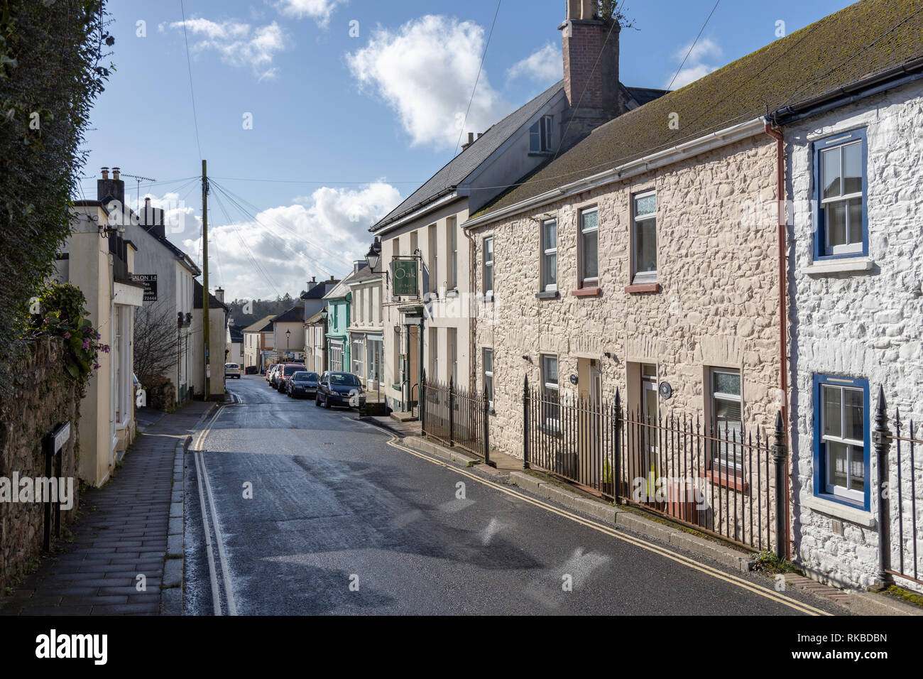 Station Road, TOTNES, Devon, UK Banque D'Images