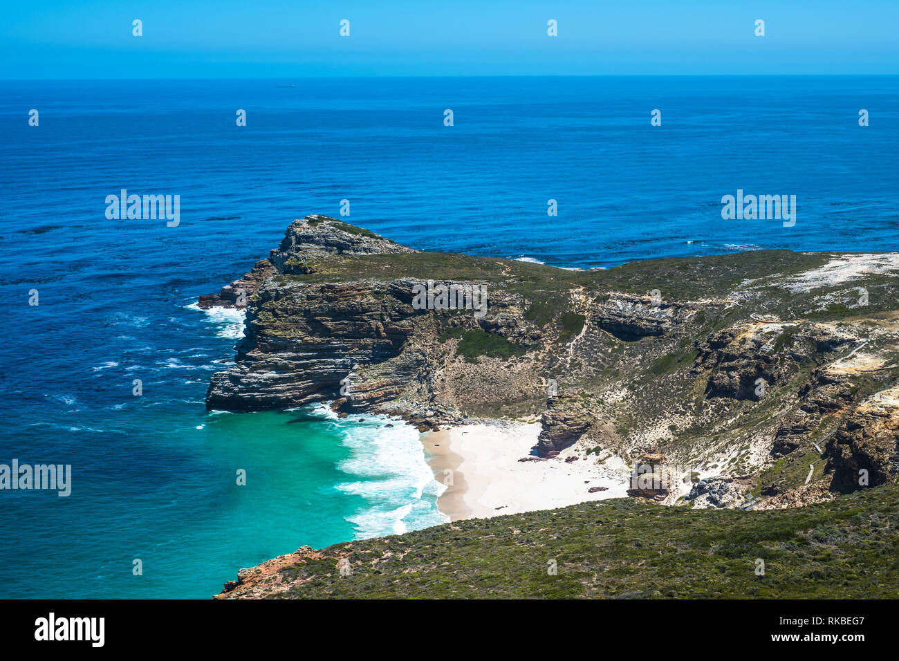 Vue panoramique sur le cap de Bonne-Espérance, Afrique du Sud Banque D'Images