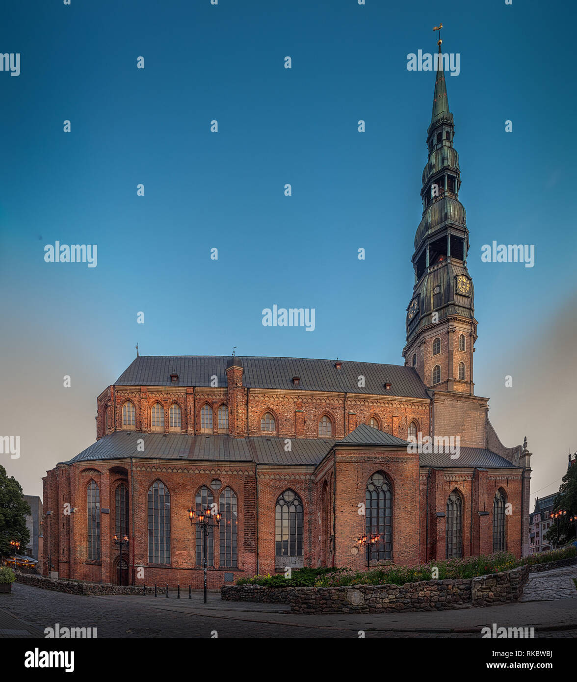 Saint Peter's est une église luthérienne de Riga, la capitale de la Lettonie, dédiée à Saint Pierre. Banque D'Images
