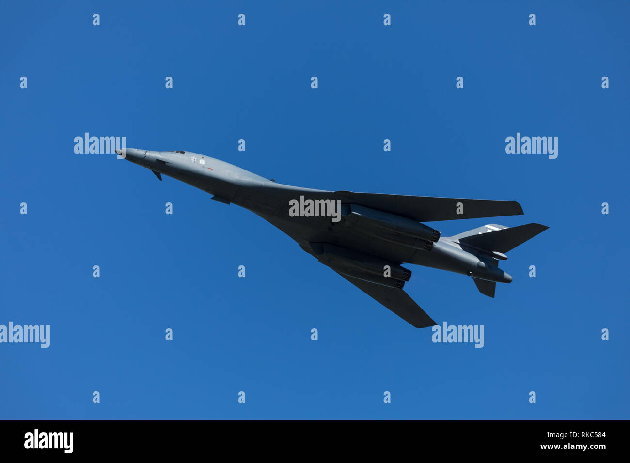 Rockwell B-1 Lancer l'exécution d'une vitesse élevée faible niveau passé Banque D'Images