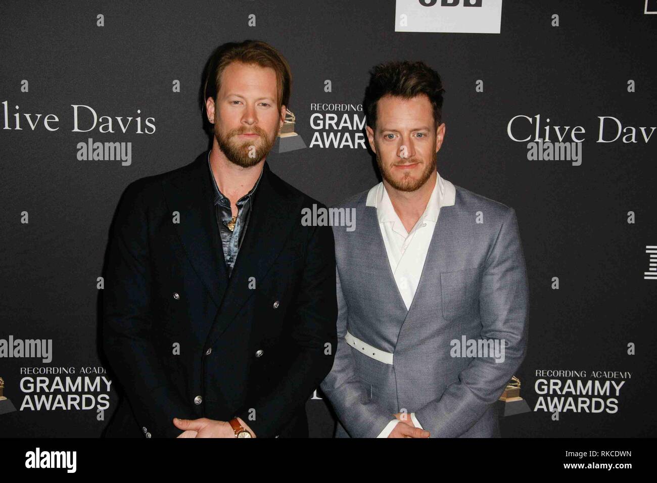 BEVERLY HILLS, CA- 09 février : Brian Kelley et Tyler Hubbard au Clive Davis Pre-Grammy et Gala hommage aux icônes de l'industrie qui a eu lieu au Beverly Hilton le 9 février 2019 à Beverly Hills, Californie. Photo : imageSPACE/MediaPunch Banque D'Images