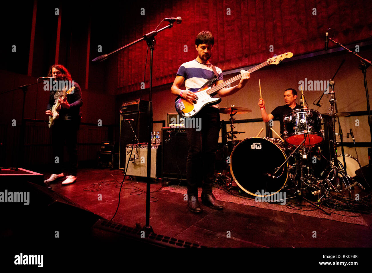 Cambridge, UK. 10 Février, 2019. Groupe de rock indépendant américain Gringo Star perfoms live au Centre du Champ de l'histoire en soutenant Eddington band ...et vous s'en vont. Richard Etteridge / Alamy Live News Banque D'Images