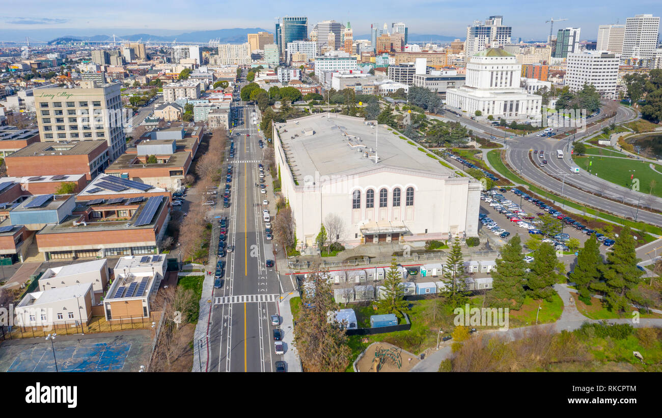 1914 Kaiser Convention Center, bâtiment d'intérêt historique, Oakland, CA, USA Banque D'Images