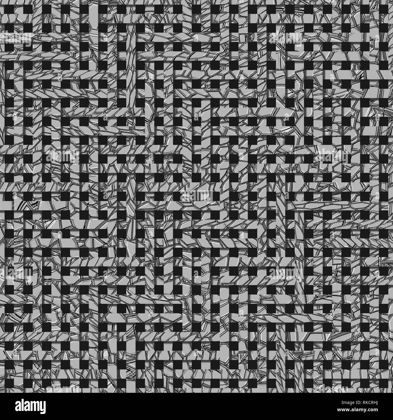 Gris Ou Noir Et Blanc Bw Tapis Tissé Ou En Rotin Virtuel