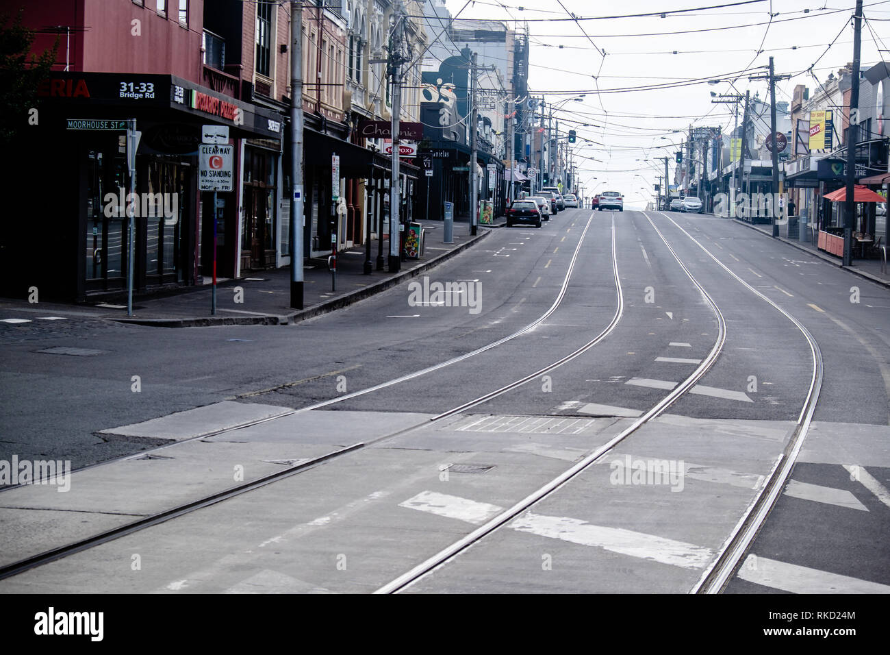 Rues de Melbourne, Australie Banque D'Images