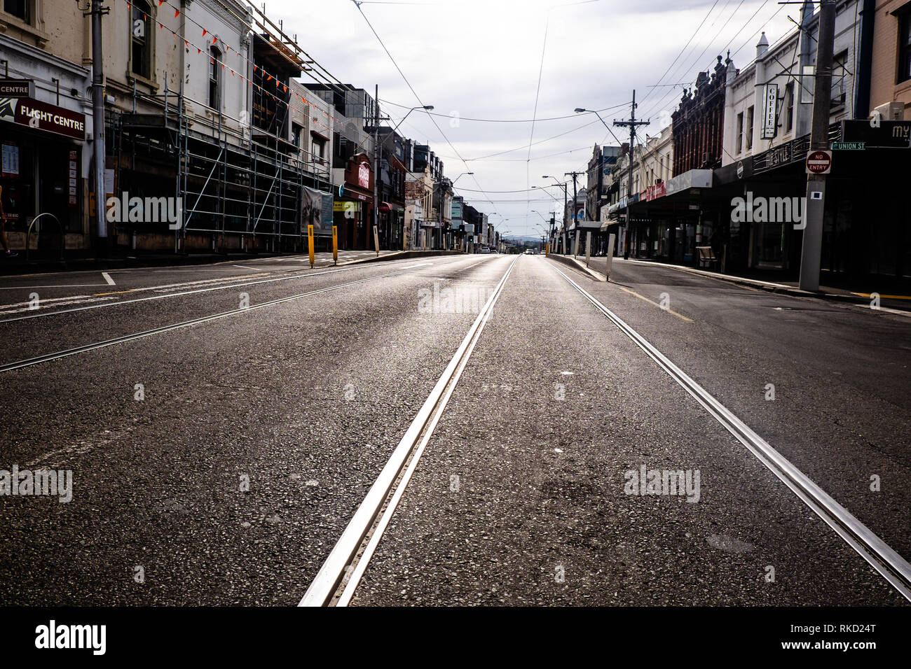 Rues de Melbourne, Australie Banque D'Images