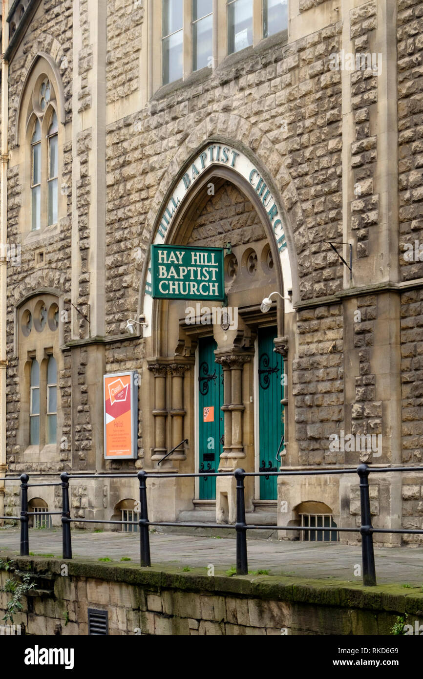 Autour de la ville historique de Bath, Somerset England UK Hay Hill Baptist Church Banque D'Images