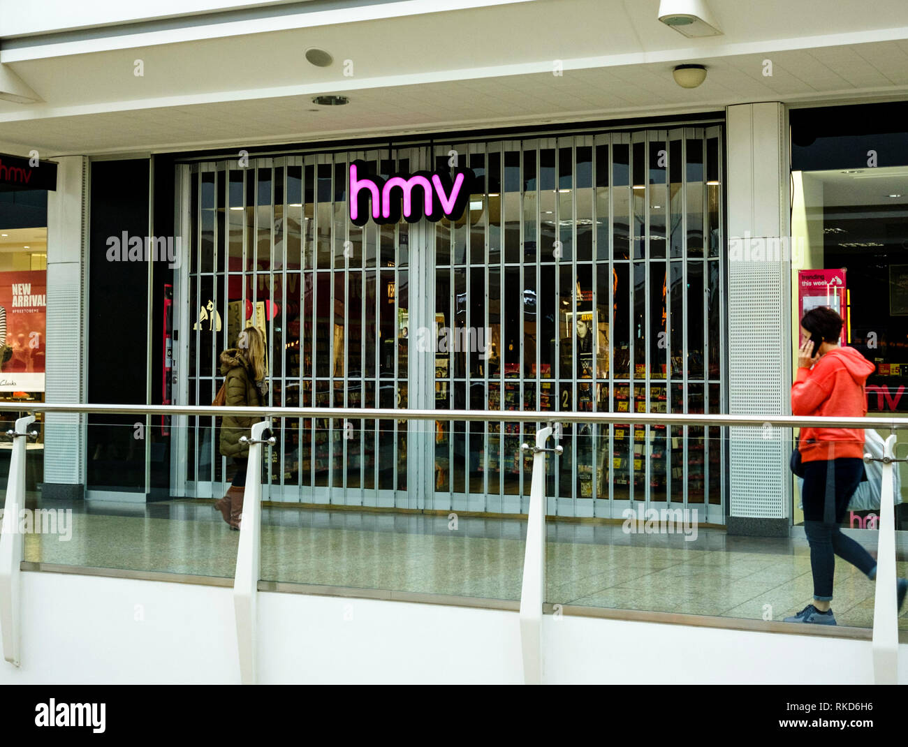 HMV store au centre commercial Cribbs Causeway. Feb 2019 fermé Banque D'Images