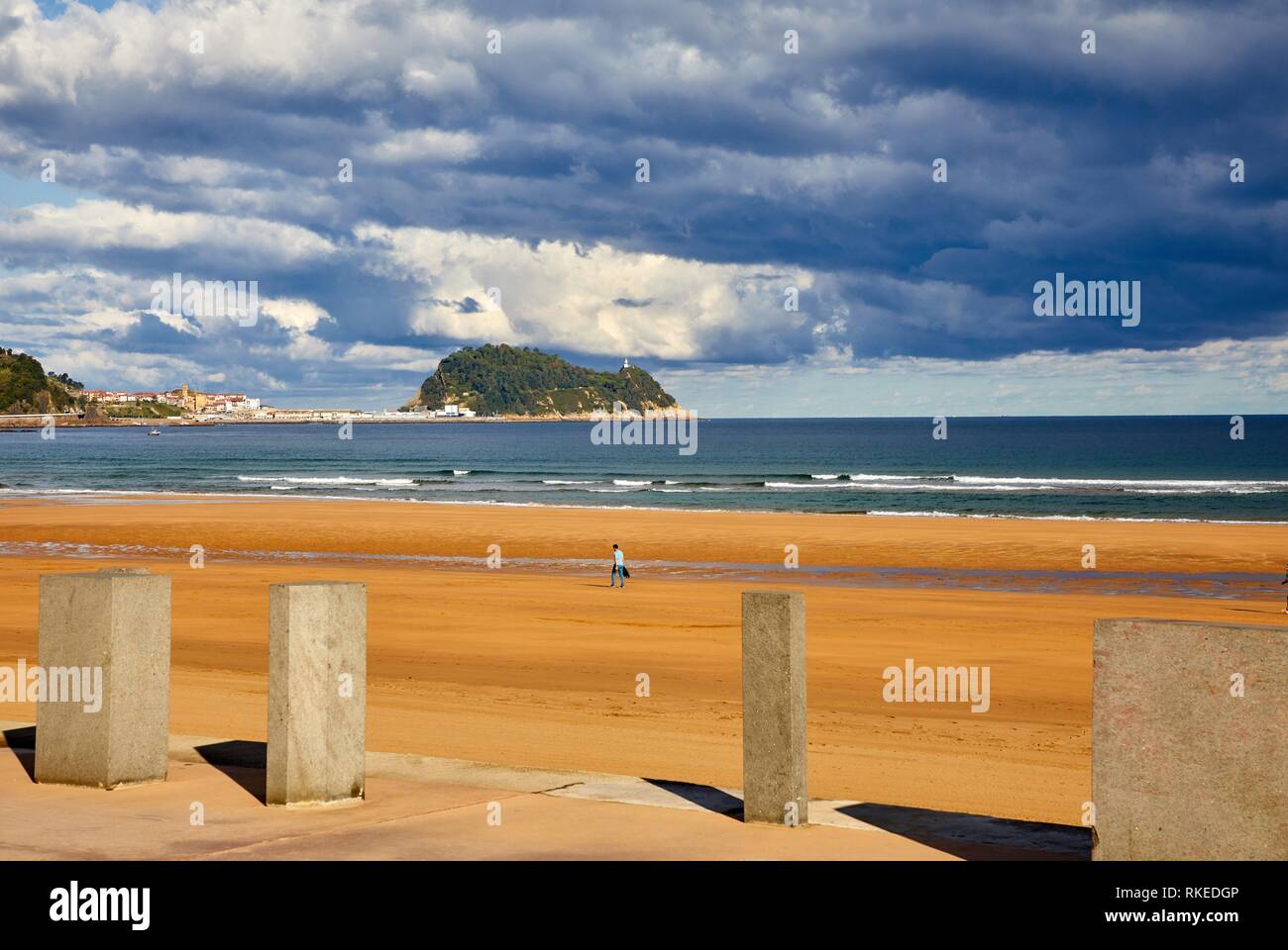 Paysage Plage Mer Cantabrique San Sebastian Pays Basque
