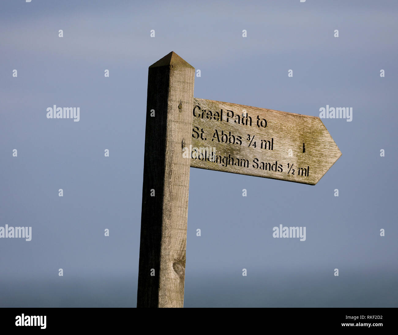 Fabricants poster côte sud-est de l'Ecosse. Banque D'Images