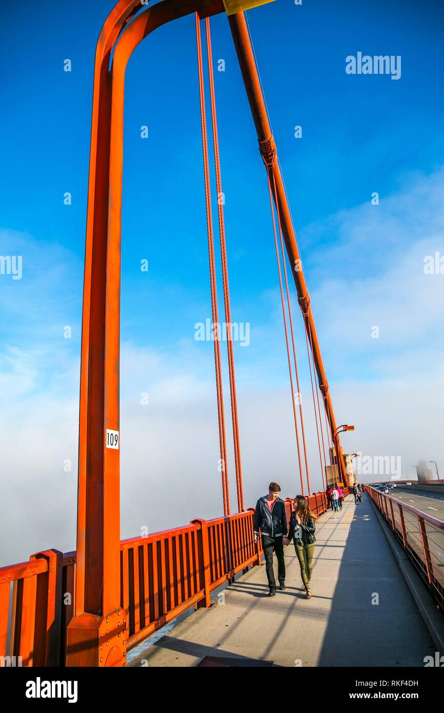 Le Golden Gate Bridge. San Francisco. La Californie. USA Banque D'Images