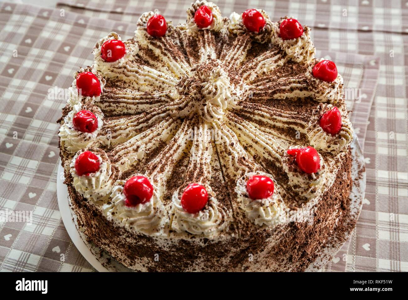 Gateau Foret Noire Dessert Typique Restaurant Waldeck Menzenschwand Foret Noire Baden Wurtemberg L Allemagne L Europe Photo Stock Alamy