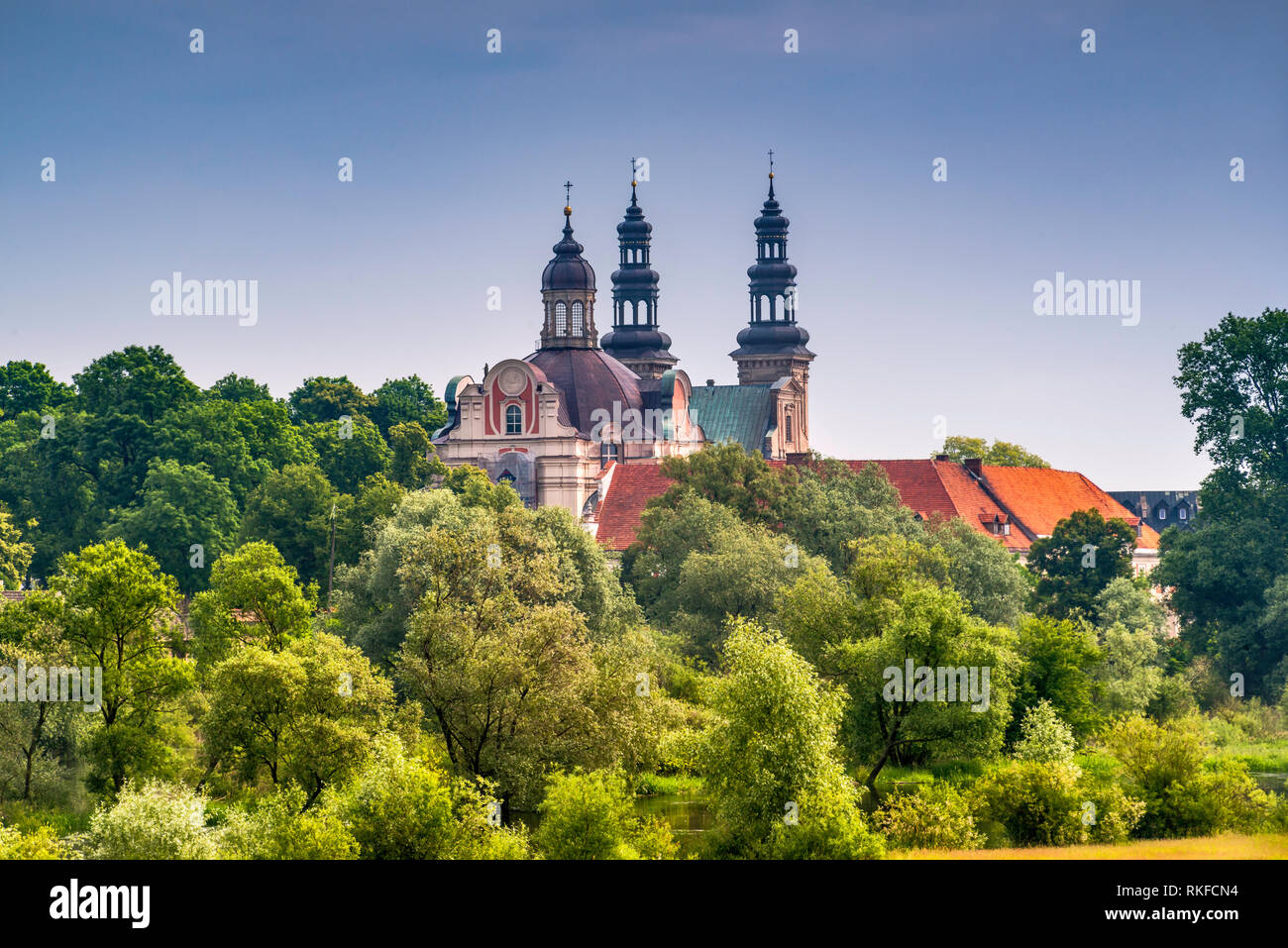 Abbaye cistercienne, Séminaire salésien maintenant Theological College, dans le village de Ląd, près de Konin, Wielkopolska, Pologne Banque D'Images