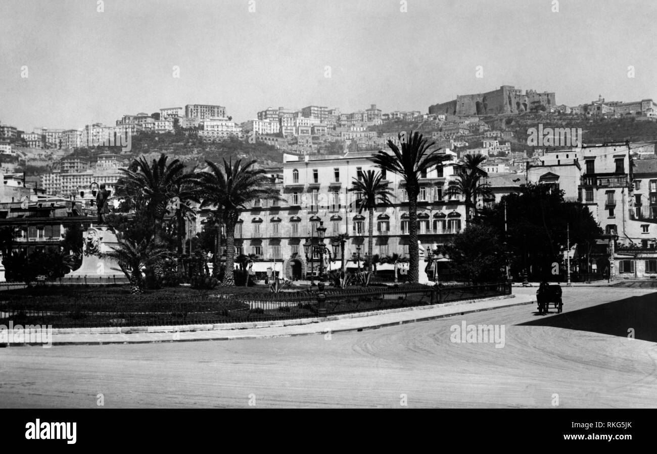 Naples, Campanie, Italie 1920 Banque D'Images