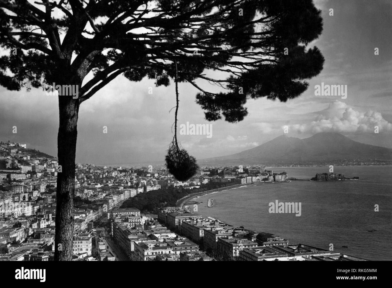 Golfe de Naples, Naples, Campanie, Italie 1947 Banque D'Images