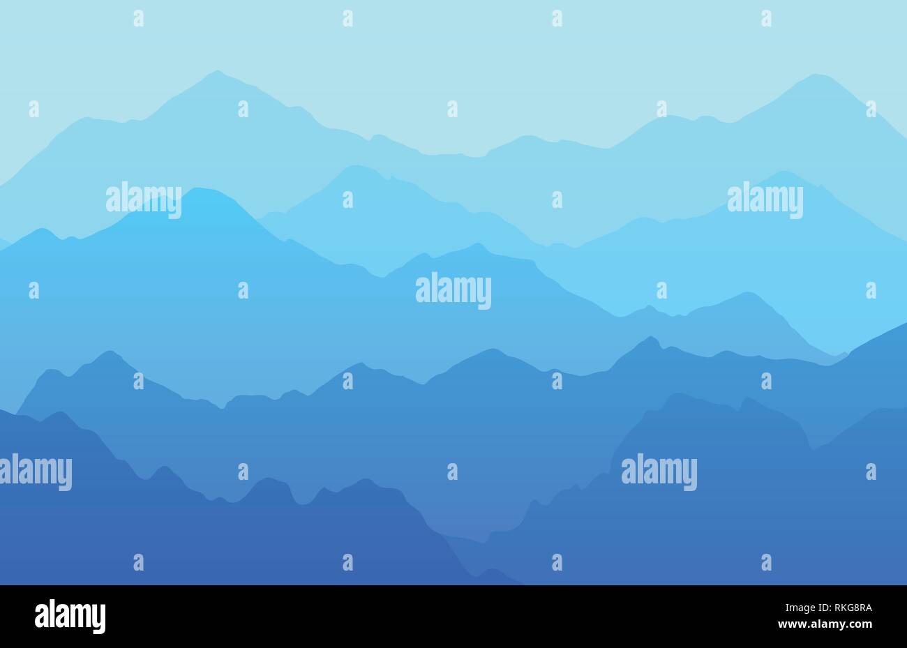 Beau paysage avec des montagnes en arrière-plan vectoriel Illustration de Vecteur