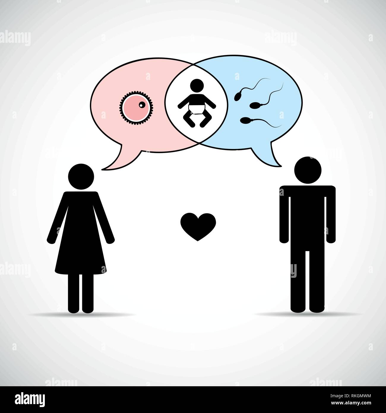 L Homme Et La Femme Parle De Pictogramme Bebe Vector Illustration Eps10 Image Vectorielle Stock Alamy