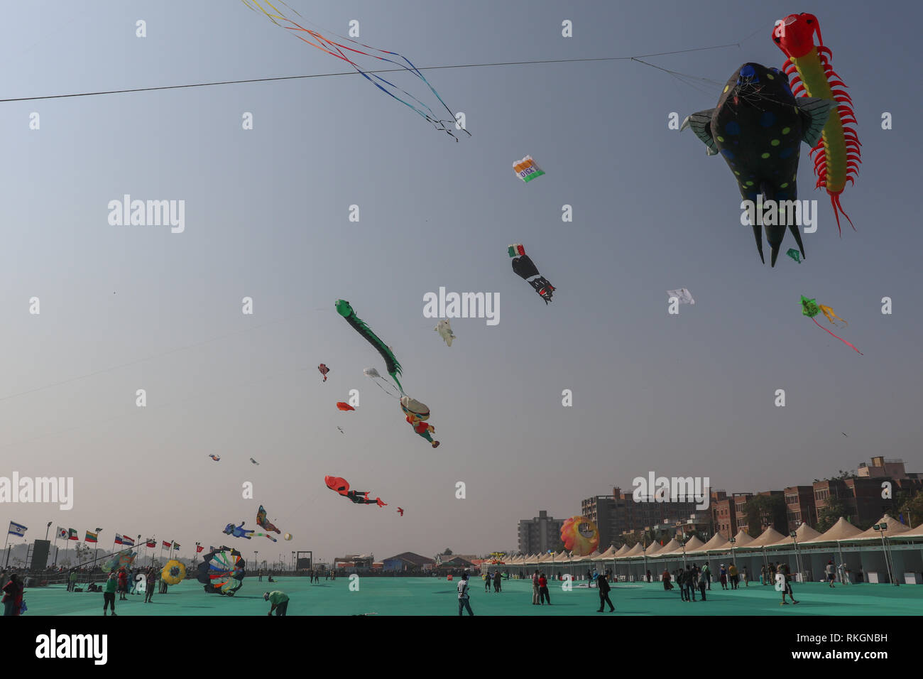 Festival International de Cerf-volant-2019, Ahmedabad-India Banque D'Images