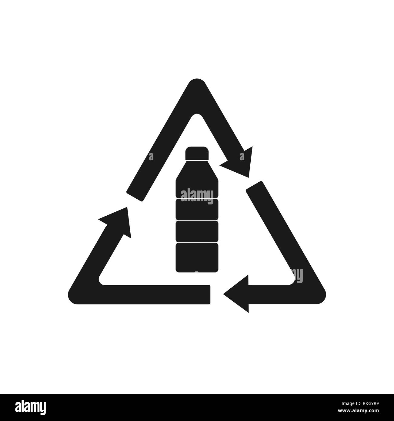 Vector illustration en plastique recyclable, design plat Illustration de Vecteur