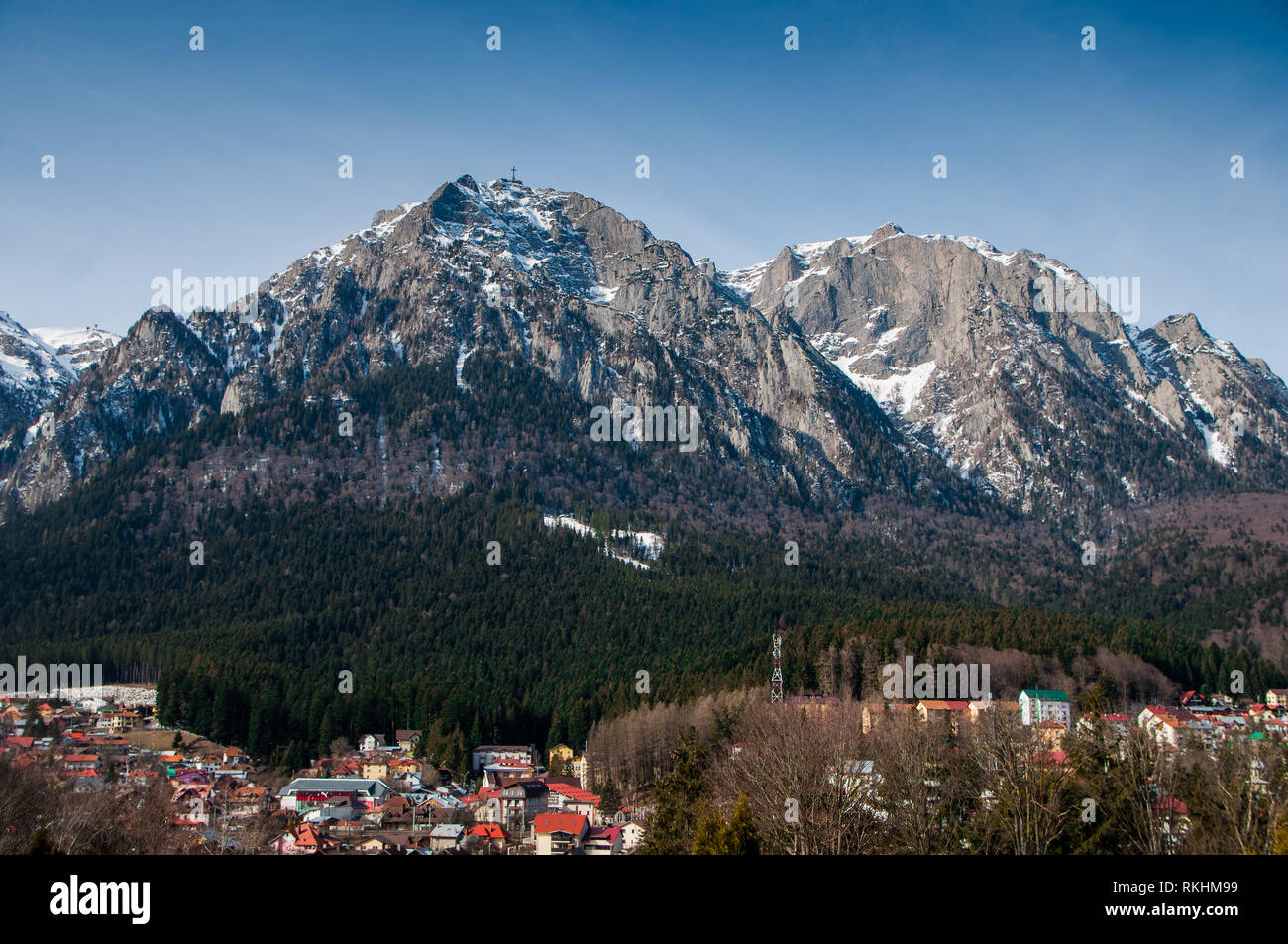 Les montagnes des Carpates en Roumanie - Vallée de Prahova Banque D'Images