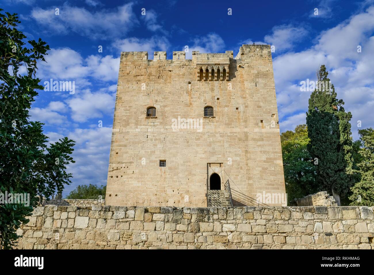 Château des croisés, Kolossi Limassol, Chypre Banque D'Images