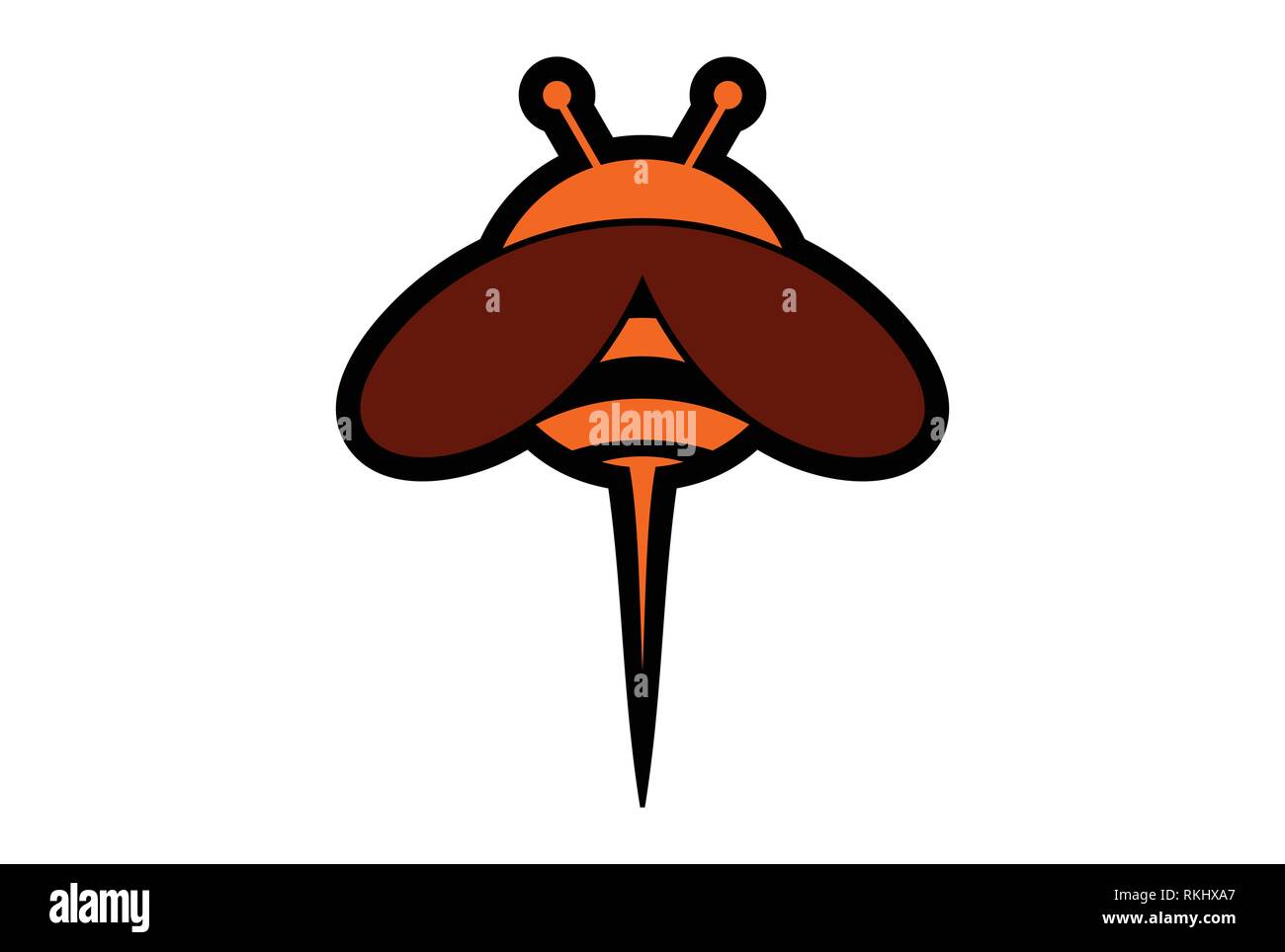 logo bee abstrait icône vecteur Illustration de Vecteur