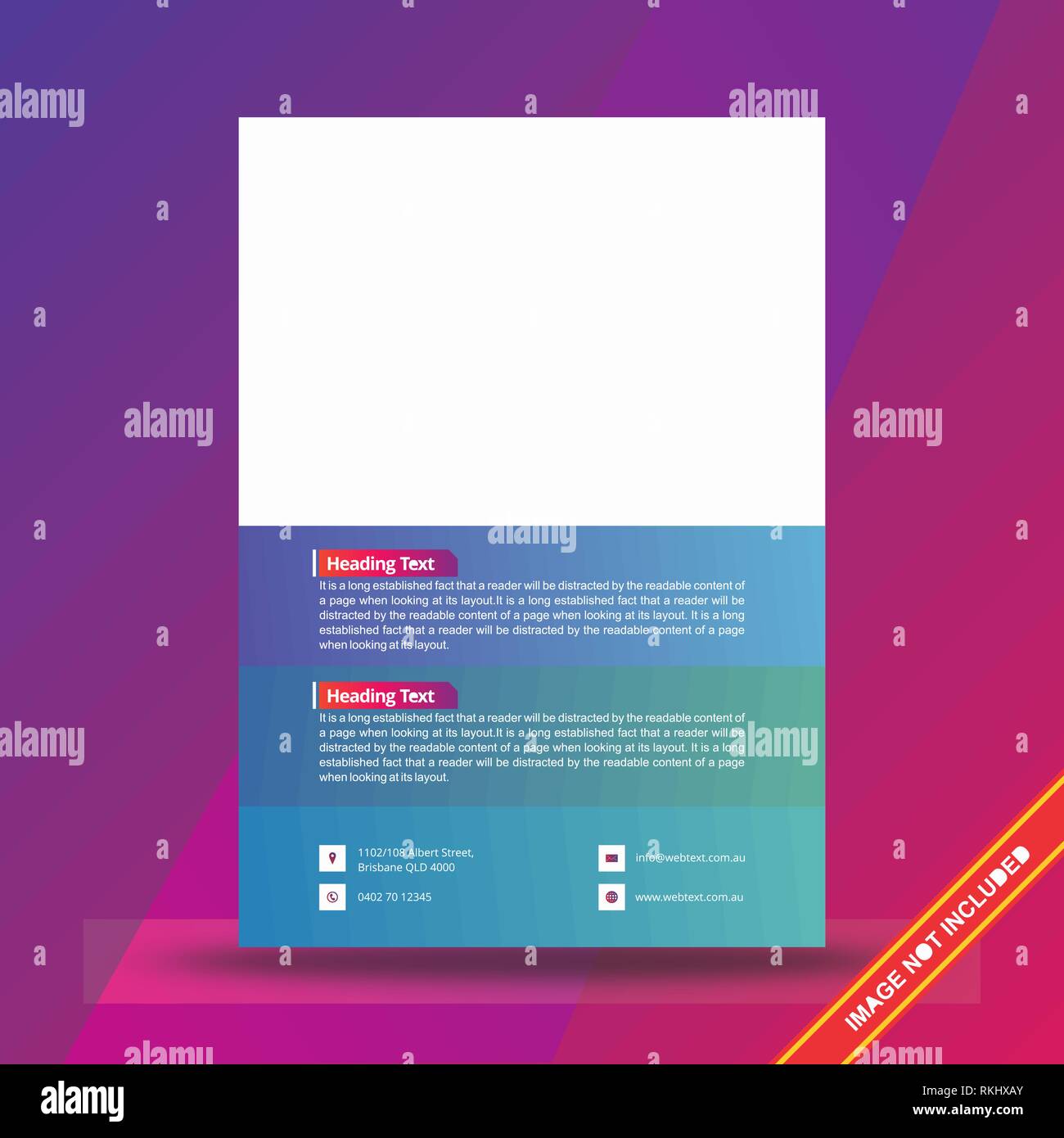 L'entreprise créative Flyer Design Template Illustration de Vecteur