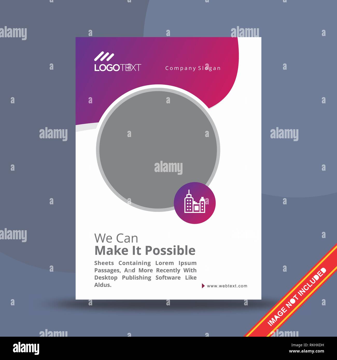 L'entreprise créative Flyer Design Template Illustration de Vecteur