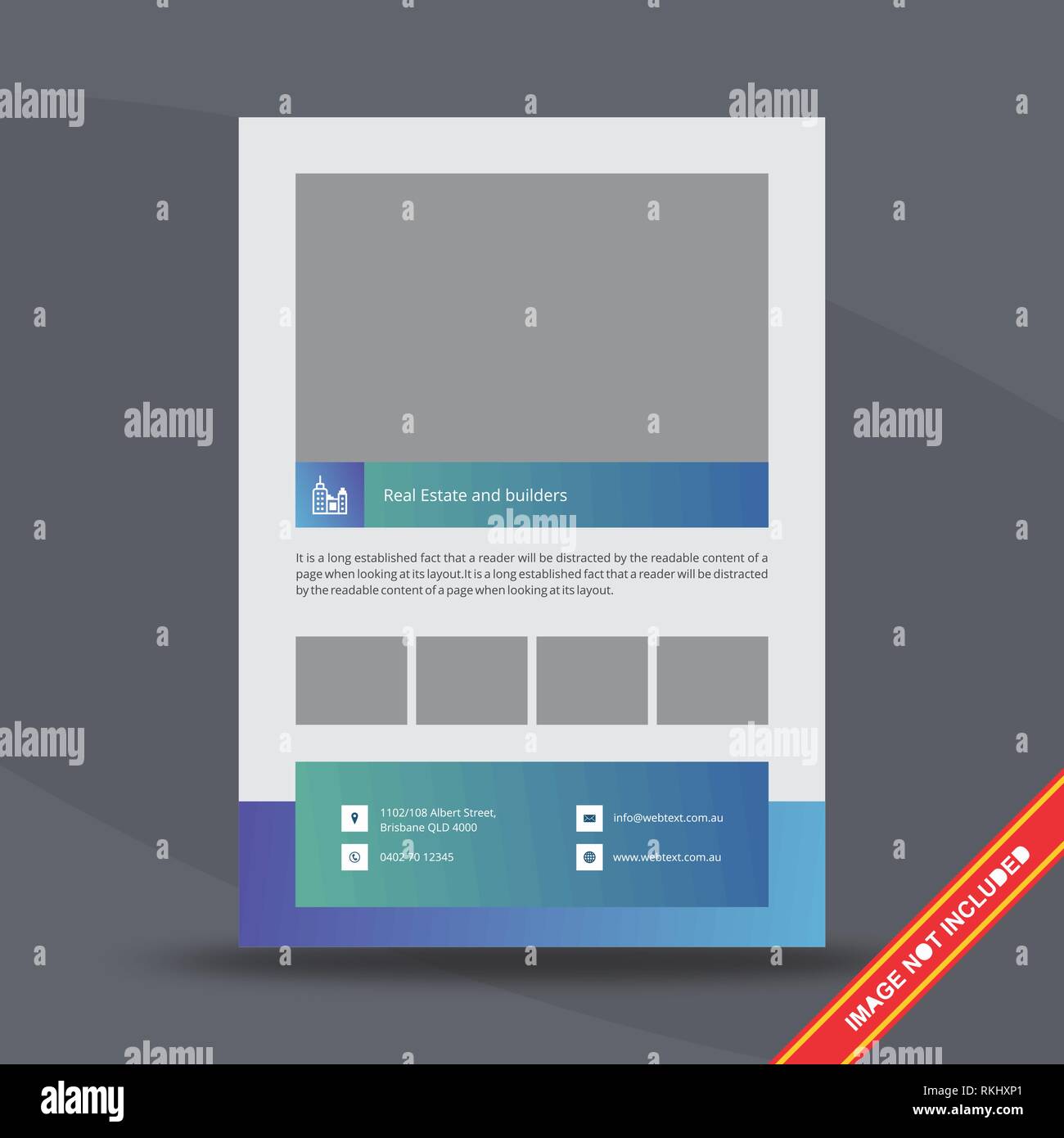 L'entreprise créative Flyer Design Template Illustration de Vecteur