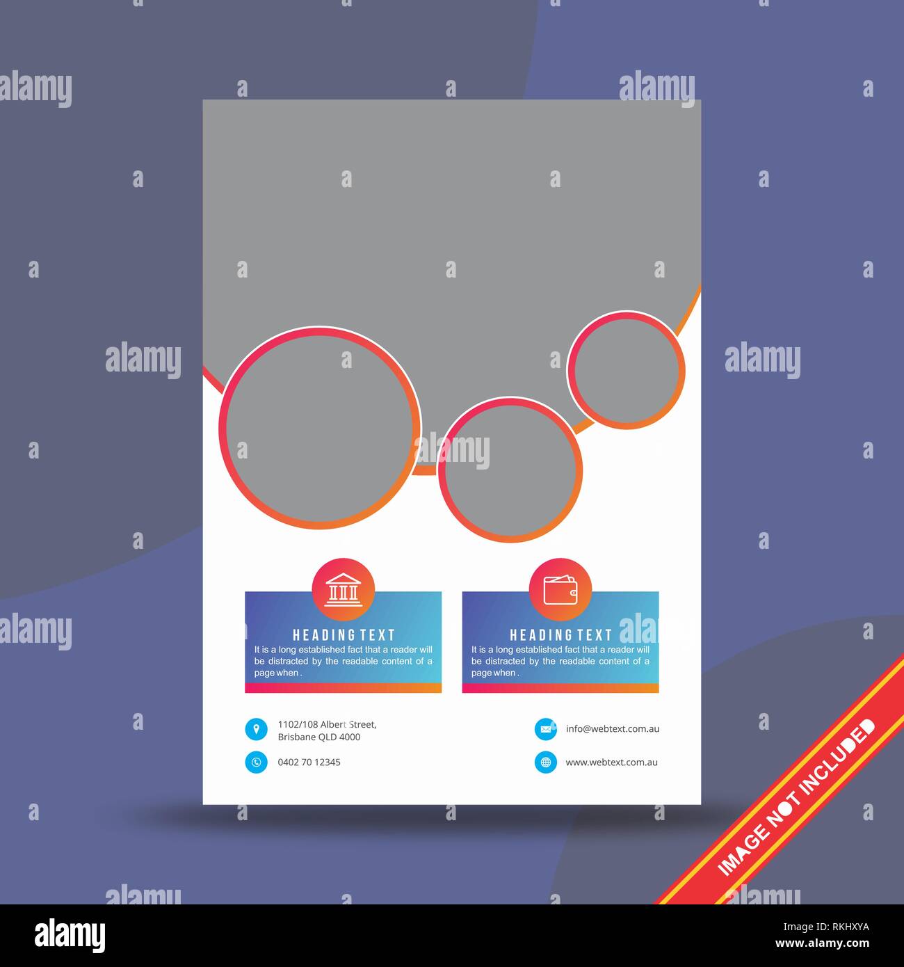 L'entreprise créative Flyer Design Template Illustration de Vecteur