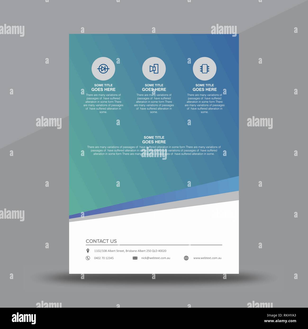 L'entreprise créative Flyer Design Template Illustration de Vecteur