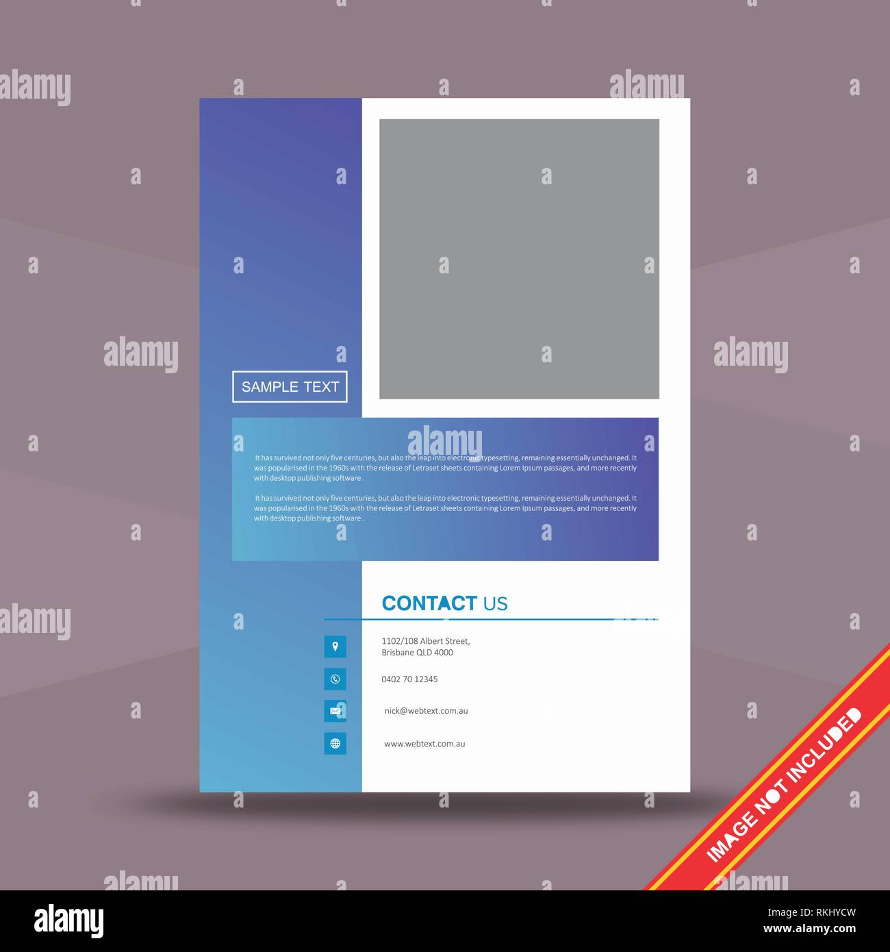 L'entreprise créative Flyer Design Template Illustration de Vecteur